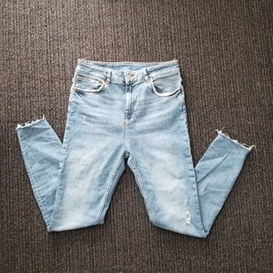 ZARA high-waisted skinny jeans size 6
